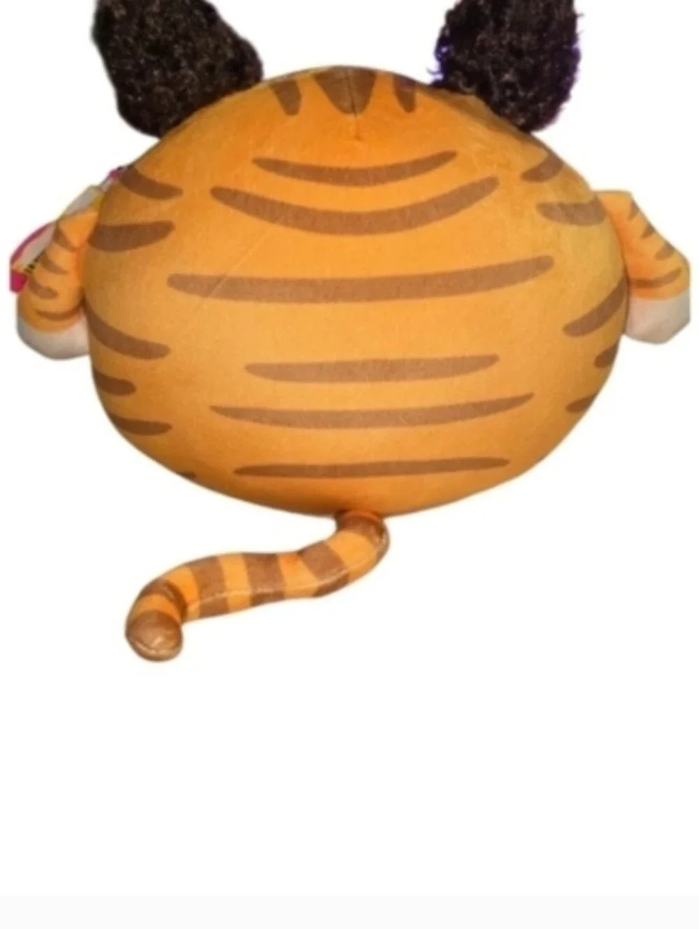 Plush Round Orange & Cream Cat Toy by (unbranded)